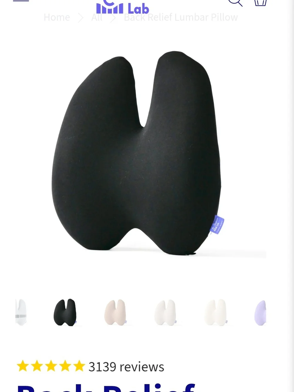 Cloud Cradle Car Seat Cushion by — Black